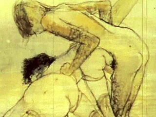 vintage hentai cartoon shows erotic antique scenes