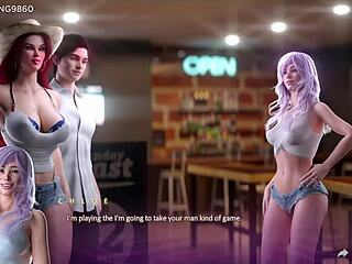 Sexy busty stepmom shows huge boobs, amazing busty slut in Apocalust 20 3D porn game