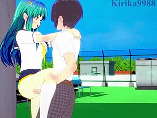 Lum's intense sex scene in Urusei Yatsura 2022 hentai