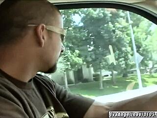 Eva Angelina's step-sis convinces me to share a hunk