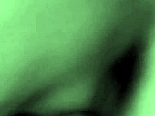 Juicy milf jerks lover's cock he cums on tits