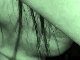 Juicy milf jerks lover's cock he cums on tits