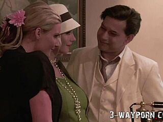 Threesome With Hot Blondes In Cosplay!