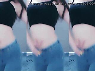 Chinese Girl Dancing with Vibrator Making Pussy Horny