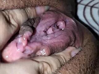 my incredible orgasm video with creamy pussy close up