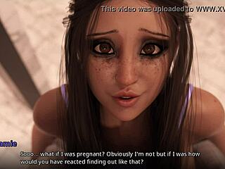 Big tits and ass get fucked in a 3D video game