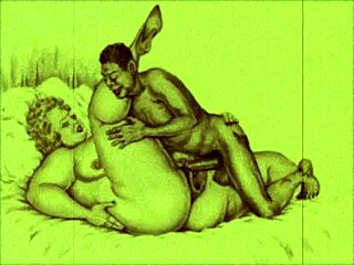 vintage hentai cartoon shows erotic antique scenes
