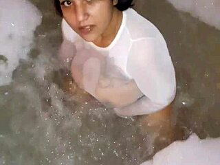 Horny girl gets very wet after masturbation