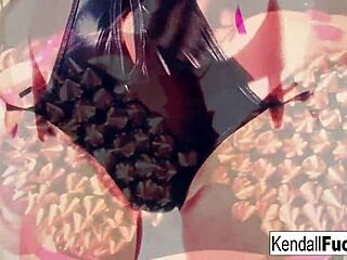 kendall karson sexy tease with fetish ass