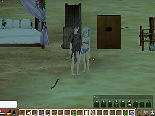 Mad Island native girl stars in every wild scene of this game.