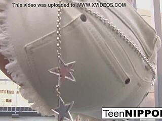 Japanese Girl Vibrates in Shorts