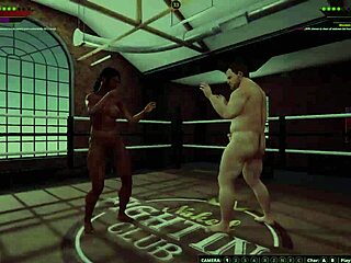 Ethan battles Dela III in naked 3D fight
