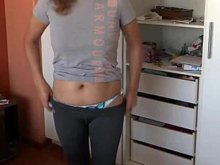 i love showing off in lingerie while my stepson's friends record me getting off