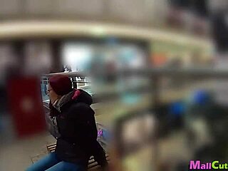 Amateur Redhead Girl Sucks and Fucks for Free Shopping in Mall