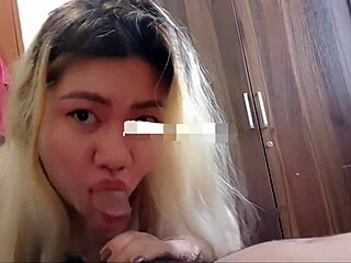 i watch the asian cowgirl ride cock with trimmed pussy and cum on ass