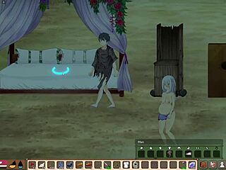 Mad Island native girl stars in every wild scene of this game.