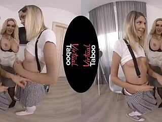 VR porn with shaved and hairless pussies and big tits