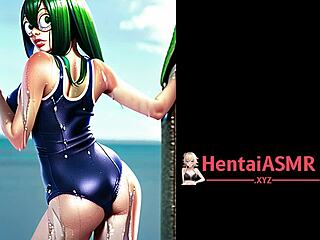 Froggy Anime Sluts Around Bikini Masturbation