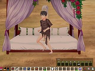 Mad Island native girl stars in every wild scene of this game.