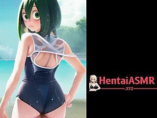 Froggy Anime Sluts Around Bikini Masturbation