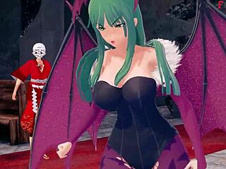 fucking 3d morrigan in see-through fantasy hentai world.