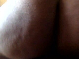 My black milf wife rides my cock in homemade doggystyle session.