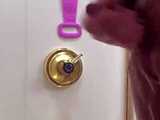 Jacking Off In Shower With Huge Cum Explosion!