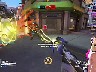 vtuber LEWDNEKO plays OVERWATCH, gets SPANKED by characters in part 2