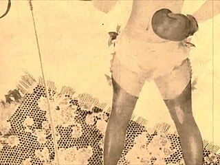 A vintage illustration depicts an erotic scene from the past