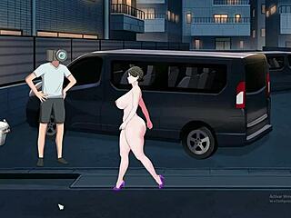 Shameless milf exhibitionist flaunts big tits and ass in bold fetish display.