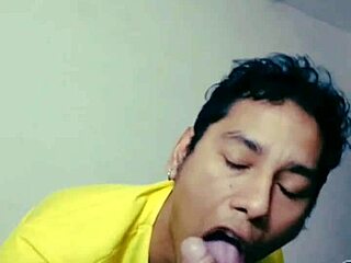 Enjoying the delicious hairy cock of this Argentinian man with oral pleasure.