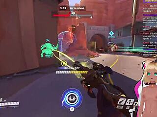 vtuber LEWDNEKO plays OVERWATCH, gets SPANKED by characters in part 2