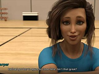 Adult visual novel with erotic content, featuring big tits MILF and 3D animation