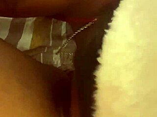 Adorable Black Lesbian Licks Ebony Pussy During Christmas Oral Session With Small Tits