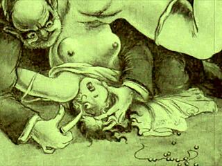 Vintage Erotic Drawings: Retro Cartoon Interracial Anime Hentai