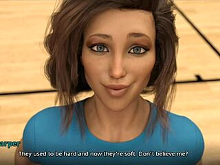 Adult visual novel with erotic content, featuring big tits MILF and 3D animation