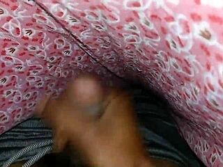 My husband masturbates while I am not at home and he uses my hand to finish on