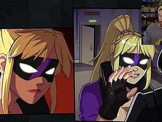 The sensual journey of a bound superheroine, The Lewd Knight