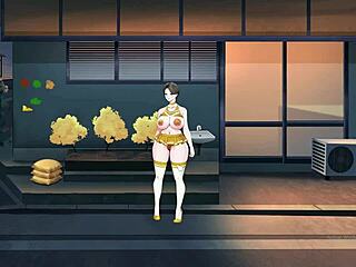 Бесстыжая милф-эксгибиционистка выставляет большие сиськи и жопу в смелом фетиш-шоу