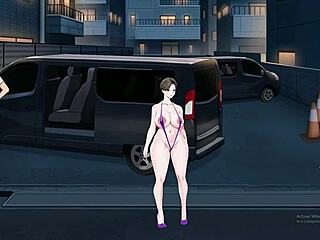 Shameless milf exhibitionist flaunts big tits and ass in bold fetish display.