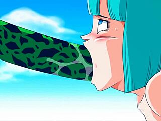Bulma's big tits bounce as she gets fucked hard