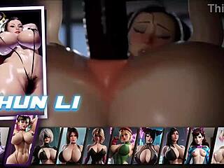 Exploring wild sex game with Chun Li and Yorha 2B characters