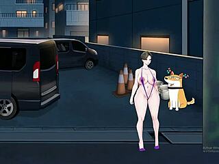 Shameless milf exhibitionist flaunts big tits and ass in bold fetish display.