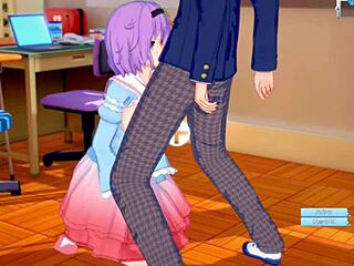 i love squeezing satori's big tits in this 3dcg anime hentai