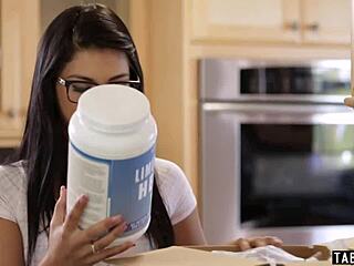 Cute Gina Valentina's First Intense Blowbang with Five Big Cocks in Taboo Orgy