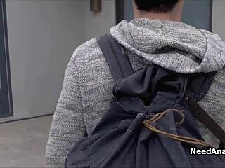 Why fill this hairy teen 18+ coed's tight ass with hardcore anal on the uniform sofa?