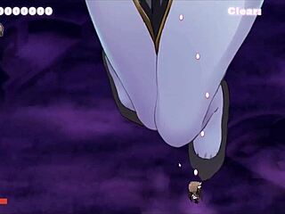 魅魔酱在色情游戏第2集剥光巨大老婆黑修女，可爱服装露出巨大乳房！