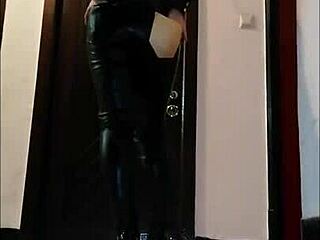 latex goddess dominating in femdom style