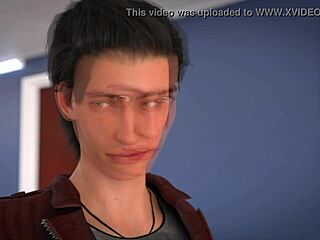 In this cartoon, you become a rock star with big tits and ass