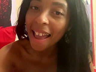 I'm really horny and masturbate for ebony blowjob sucking black cock